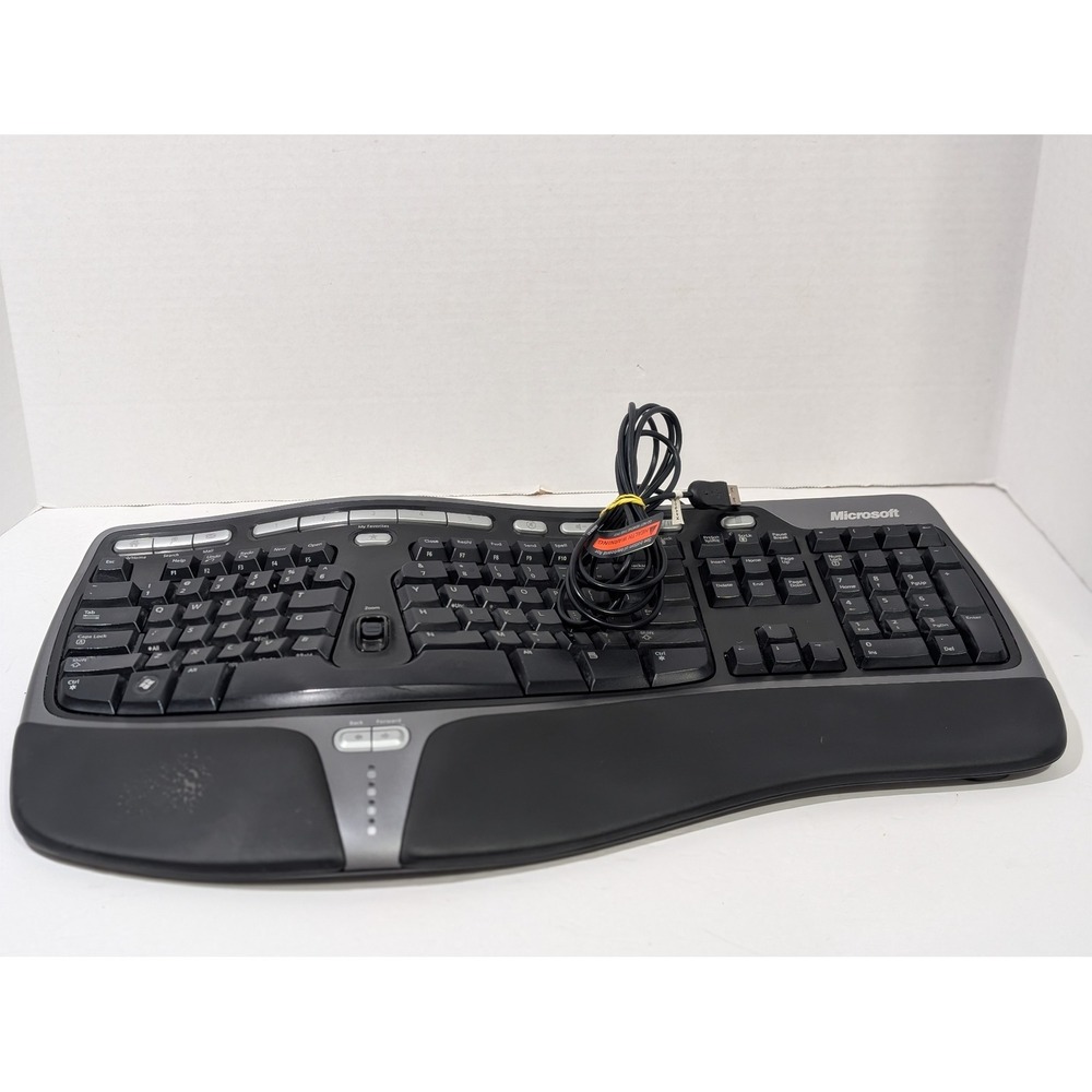 Microsoft Ergonomic Keyboard Black Good Wired USB 4000 v1.0 KU-0462